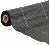 vidaXL Non-tissé contre les mauvaises herbes noir 1x25 m PP