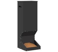 vidaXL Nourrisseur pour Cerfs Noir 28 x 30 x 80 cm, Jardin et terrasse, mangeoire en Acier Moderne, Accessoire Outdoor, Station d'alimentation pour la Faune