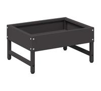 vidaXL Nourrisseur pour oiseaux Noir 80 x 28 x 13.5 cm