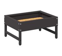 vidaXL Nourrisseur pour Oiseaux Noir 80 x 28 x 13.5 cm, Jardin et terrasse, Design rectangulaire, Durable, pour espaces extérieurs, Fait pour Durer Chaque Saison