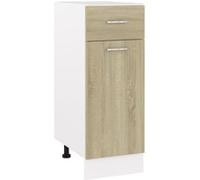 vidaXL Armoire à tiroirs inférieure ""Lyon"" Chêne Sonoma 30 x 46 x 81,5 cm Bois d'ingénierie 801207