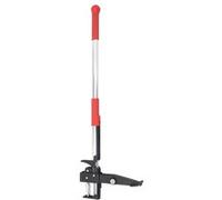 vidaXL Désherbant rouge et argenté 99,5 cm aluminium anodisé