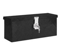 Opbergbox 50x15x20,5 cm aluminium zwart152247