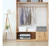 vidaXL Boîte de rangement Tissu 50x30x25 cm Gris