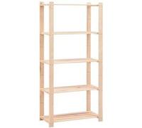 vidaXL Étagère de stockage 5 niveaux 80x38x170 cm Pin solide 250 kg