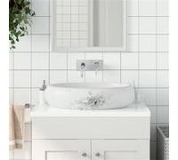 Opzetwasbak ovaal 59x40x15 cm keramiek wit155110