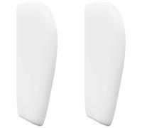 vidaXL Oreille de tête de lit Autre Blanc Pur 40 x 23 x 6 cm, Mobilier Moderne pour Chambre, tête de lit épurée, Structure en contreplaqué Solide, Design Chic, Toucher Doux