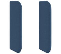 vidaXL Oreille de tête de lit Bleu 40,5 x 40,5 x 4 cm Tissu, Décor de Chambre Moderne, tête de lit en Tissu résistant, Touche contemporaine, Design Confortable et rembourré