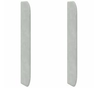 vidaXL Oreille de tête de lit Gris Clair 80 x 16 x 4 cm Velours, Tête de lit Moderne en Velours, Style Contemporain, Confort Durable pour Une Ambiance élégante chez Vous