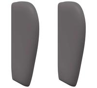 vidaXL Oreille de tête de lit Gris Foncé 40 x 23 x 6 cm PVC, Tête de lit Moderne Vague, Design stylé et Simple, PVC Durable pour Un Salon élégant