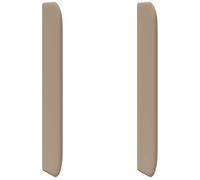 vidaXL Oreille de tête de lit Marron 80 x 16 x 4 cm PVC, Décor Moderne de Chambre, Fixation Robuste pour tête de lit, Design épuré, Dossier Confortable, boostez Votre Espace Sommeil