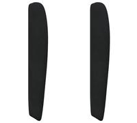 vidaXL Oreille de tête de lit Noir 80 x 23 x 6 cm Velours, Chambre Chic, tête de lit en Velours Moderne, Cadre de lit Solide, Soutien Moelleux, déco stylée