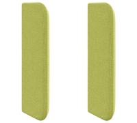 vidaXL Oreille de tête de lit Vert 40,5 x 40,5 x 4 cm Tissu, Têtière Moderne élégante, Mousse Durable, Coussins Confortables, Essentiels contemporains pour la Chambre