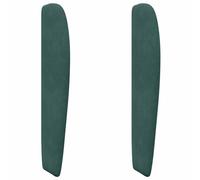 vidaXL Oreille de tête de lit Vert 80 x 23 x 6 cm Velours, Déco Chambre, tête de lit en Velours Moderne, Cadre de lit rembourré, Dossier Douillet, Design Minimaliste