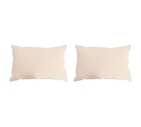 Vidaxl Oreiller 2 Pcs Beige 70 X 90 Cm Fibre De Kapok