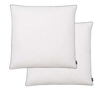Vidaxl Oreiller 2 Pcs Remplissage De Duvet Lã©Ger 80 X 80 Cm Blanc