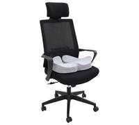 Vidaxl Oreiller Avec Oreiller Gris Clair 50 X 43 X 10 Cm Coton