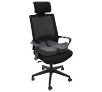 Vidaxl Oreiller Avec Oreiller Gris Foncé 50 X 43 X 10 Cm Coton