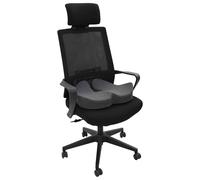 Vidaxl Oreiller Avec Oreiller Gris Foncé 50 X 43 X 10 Cm Coton