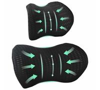 Vidaxl Oreiller Avec Oreiller Réglable 2 Pcs Noir Maille 4d
