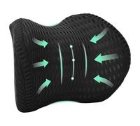 Vidaxl Oreiller Avec Oreiller Réglable Noir 31 X 23 X 14 Cm Maille 4d