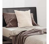 vidaXL Oreiller Blanc Coton et Polyester, Oreiller de Luxe, Coussin Confortable, Accessoire de lit stylé, Doux et Moelleux pour des Nuits sereines