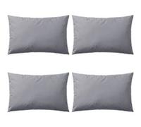 vidaXL Oreiller d'extérieur 4 pièces 60 x 40 cm Gris