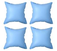 vidaXL 4X Oreillers Gonflables d'hiver pour Housse de Piscine Hors Sol Coussins Couverture Flotteurs d'Hivernage Coussins Gonflables Bleu PVC