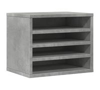 vidaXL Organiseur de bureau gris béton 36x26x29,5 cm Bois composite