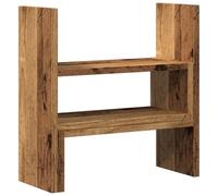 vidaXL Organisateur de Bureau réglable Vieux Bois Bois d'ingénierie