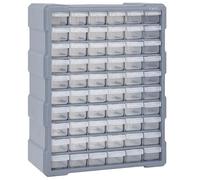 vidaXL Organisateur multi-tiroirs avec 60 tiroirs 38x16x47,5 cm