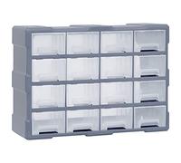 vidaXL Organisateur multi-tiroirs avec 16 tiroirs centraux 52x16x37 cm