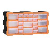 vidaXL Organisateur Multi-tiroirs avec 22 Tiroirs Boîte à Coudre Boîte à Outils Armoire de Rangement Unité d'Organisation 49x16x25,5 cm