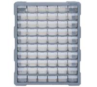 vidaXL Organisateur multi-tiroirs avec 60 tiroirs 38x16x47,5 cm