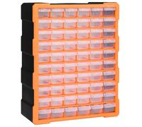 vidaXL Organisateur multi-tiroirs avec 60 tiroirs 38x16x47,5 cm