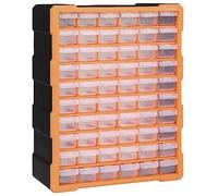 vidaXL Organisateur Multi-tiroirs avec 60 Tiroirs Boîte à Coudre Boîte à Outils Armoire de Rangement Unité d'Organisation 38x16x47,5 cm