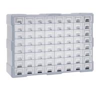 vidaXL Organisateur multi-tiroirs avec 64 tiroirs 52x16x37,5 cm