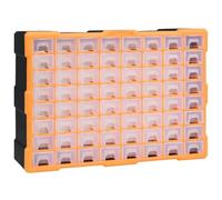 vidaXL Organisateur multi-tiroirs avec 64 tiroirs 52x16x37,5 cm