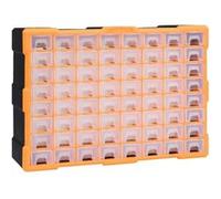 vidaXL Organisateur multi-tiroirs 64 tiroirs – Boîte à coudre/boîte à outils 52×16×37,5 cm