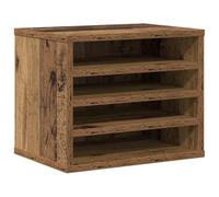 vidaXL Organiseur de Bureau Bois Ancien 36 x 26 x 29.5 cm, Essentiels de Bureau, Organisateur rectangulaire pour Un Rangement Pratique, Meubles Maison et Gestion Espace