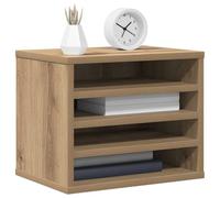 vidaXL Organiseur de bureau chêne artisanal 36×26×29,5 cm – Porte-documents pratique