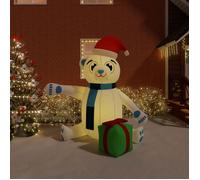 vidaXL Ours en peluche gonflable de Noël à LED 240 cm