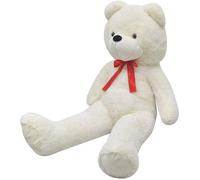 vidaXL Ourson en peluche XXL Blanc 85 cm 80097