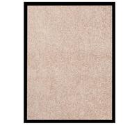 vidaXL Paillasson Tapis de porte décoratif "Bienvenue" antidérapant beige 60x80 cm