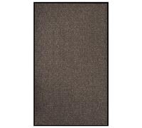 Paillasson Tapis de Sol Tapis de Couloir Décoratif Tapis de Porte d'Entrée Bienvenue Antidérapant Maison Intérieur Beige 90x150 cm