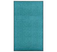 Vidaxl Paillasson Lavable Cyan 90x150 Cm