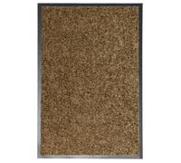 vidaXL Paillasson lavable Marron 40x60 cm