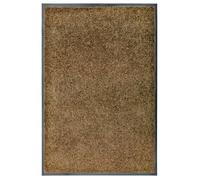 vidaXL Paillasson lavable Marron 60x90 cm