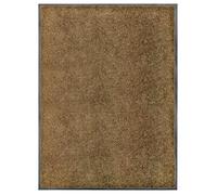 Vidaxl Paillasson Lavable Marron 90x120 Cm