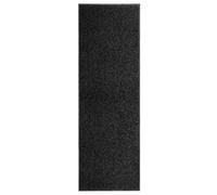 vidaXL Paillasson Lavable Tapis de Couloir Paillasson d'Entrée Tapis de Porte Tapis de Bienvenue Intérieur Extérieur Antidérapant Noir 60x180 cm
